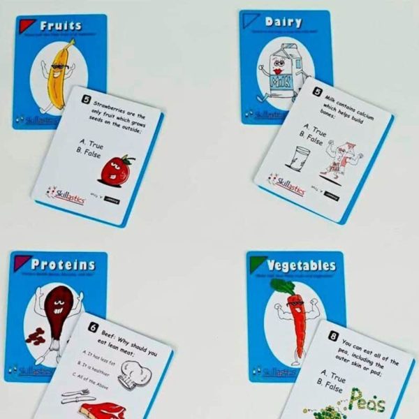 Skillastics® Elementary Nutritional Cards 1 Box, nutrition question cards