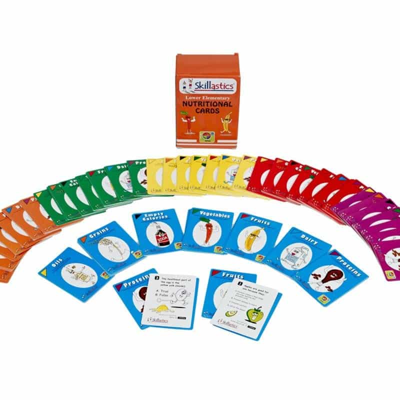 Skillastics® Elementary Nutritional Cards 1 Box, nutrition question cards