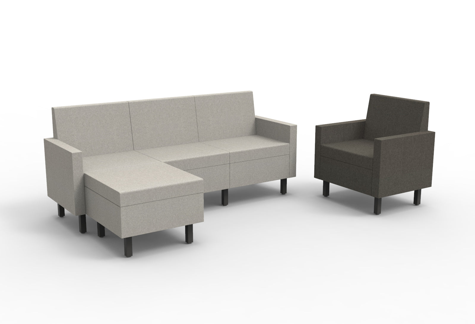 Movvi Single Seat No Back
