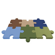 SoftScape Interlocking Puzzle Cushions, 6-Piece - Earthtone