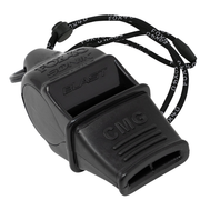 Sonik Blast CMG Safety W/ Breakaway Lanyard Whistle - BLACK