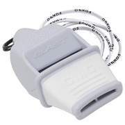 Sonik Blast CMG Safety W/ Breakaway Lanyard Whistle - WHITE
