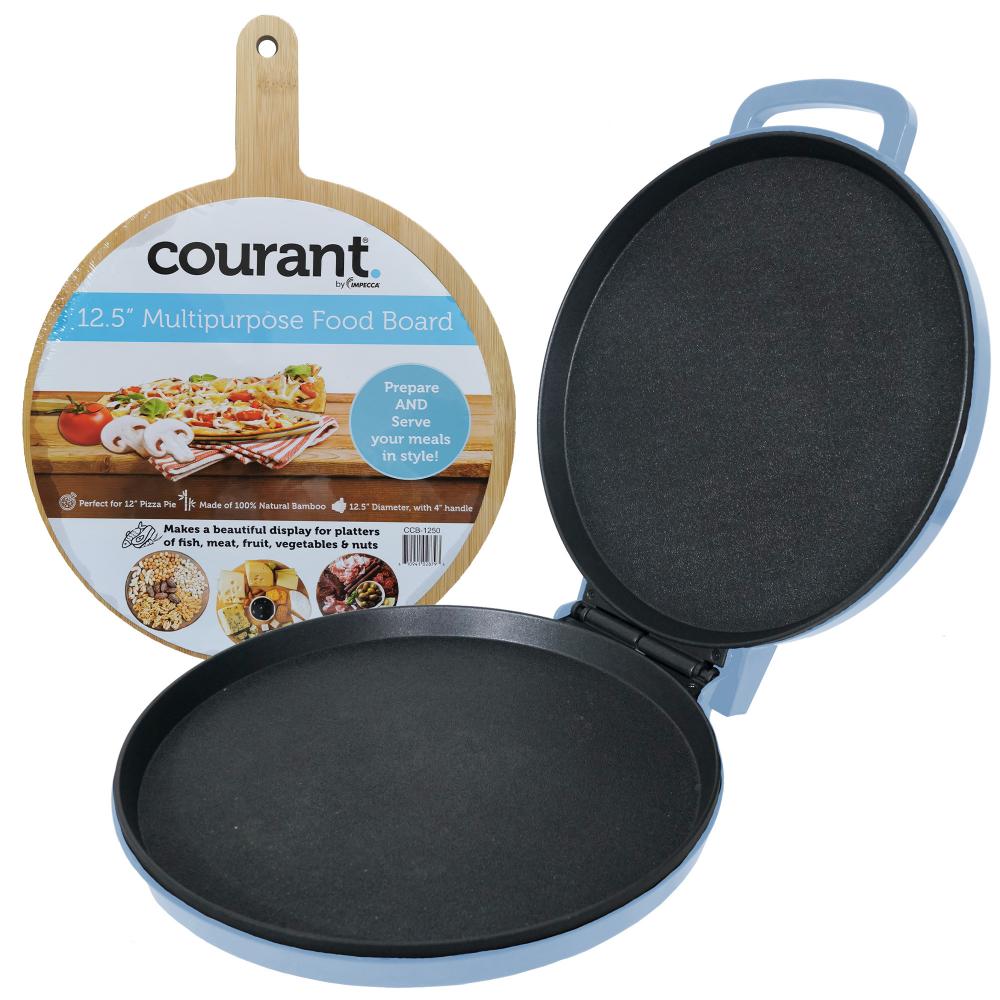 Courant Courant Teal Pizza Maker, Griddle and Oven with Food Board Included