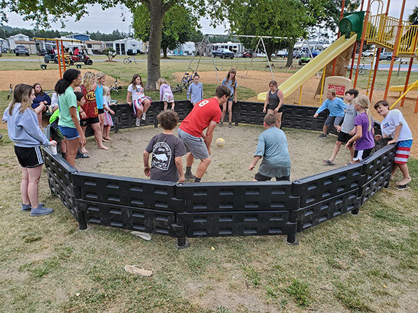 20' GaGa Pit - (32) 100-border12" & (16) 100-GaGaStanchion w/ ADA gate