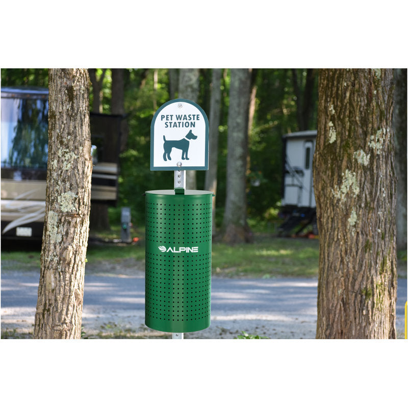 Steel Pet Waste Bin with Cover