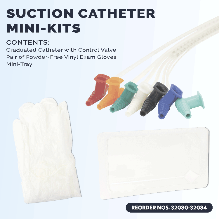 Suction Catheter Mini Kit 16FR - 100 per Case