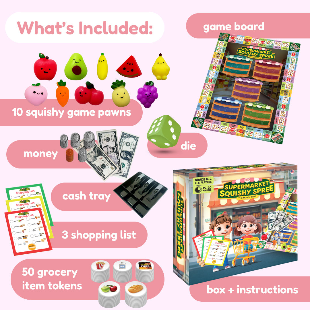 Math Games - Supermarket Squishy Spree - 2026 Launch:  Kindergarten - Grade 2