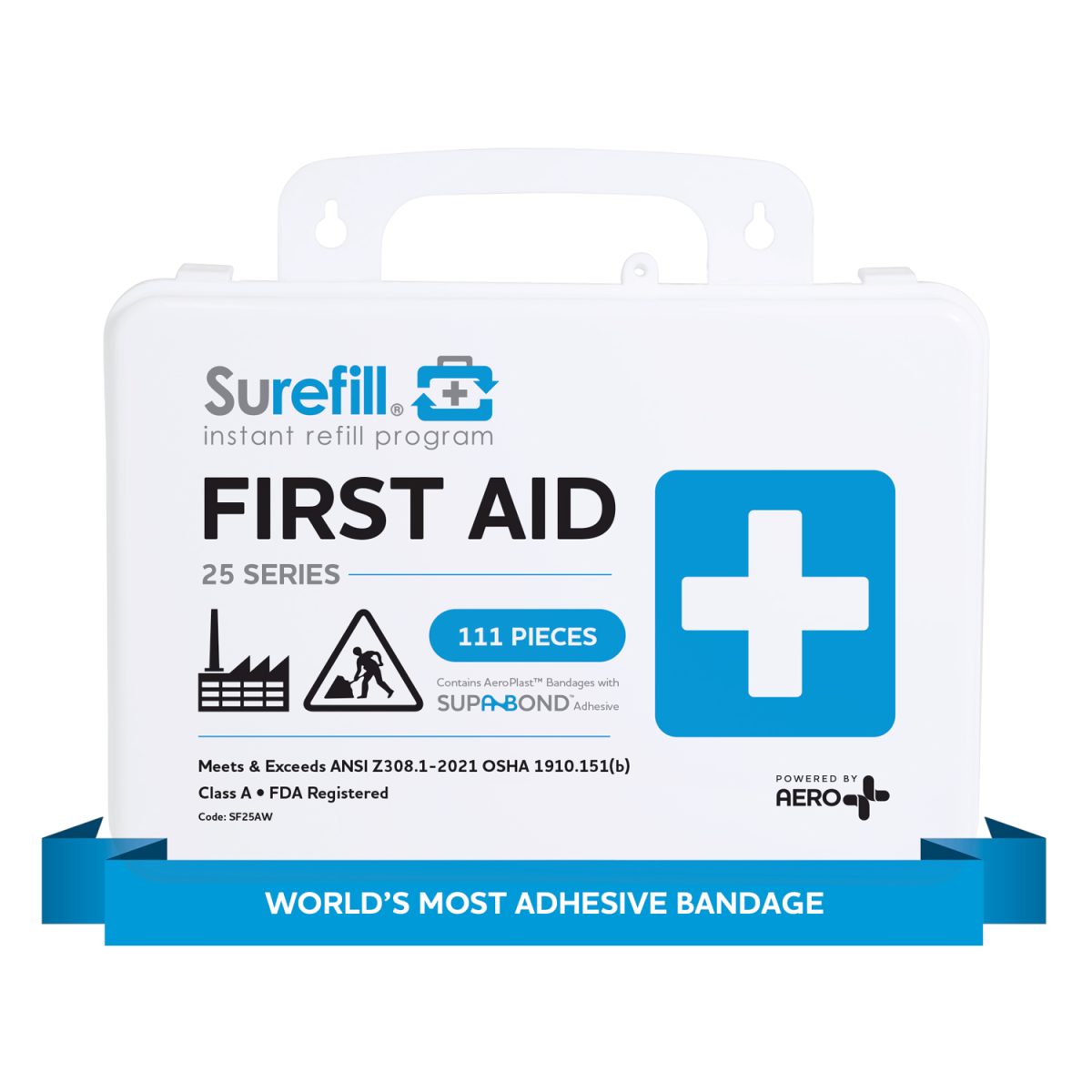 Surefill® 25 Series ANSI A First Aid Kit – Weatherproof Case