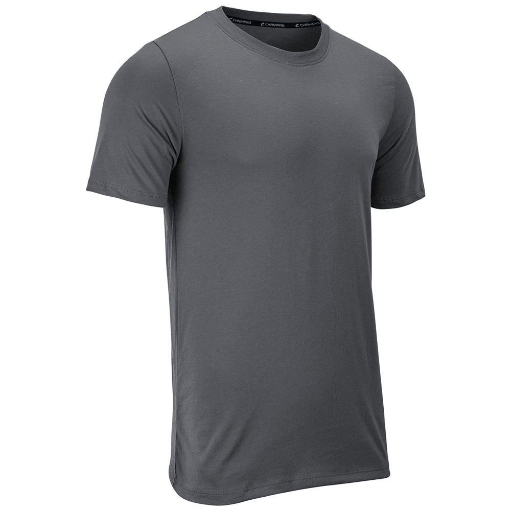 Tackle Crew Neck Tee - Charcoal - Adult - Large