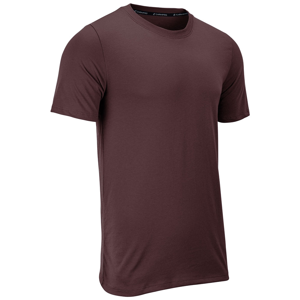 Tackle Crew Neck Tee - Maroon - Adult - Extra-Large