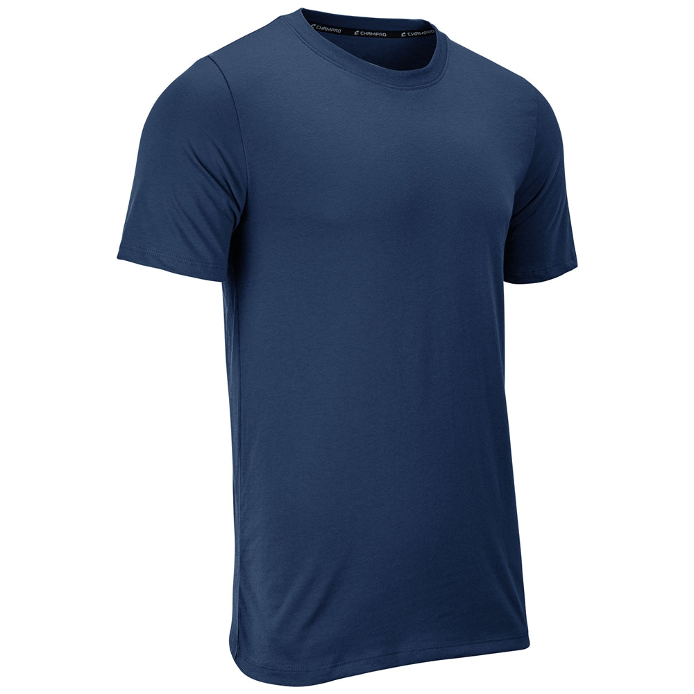 Tackle Crew Neck Tee - Navy - Adult - Small