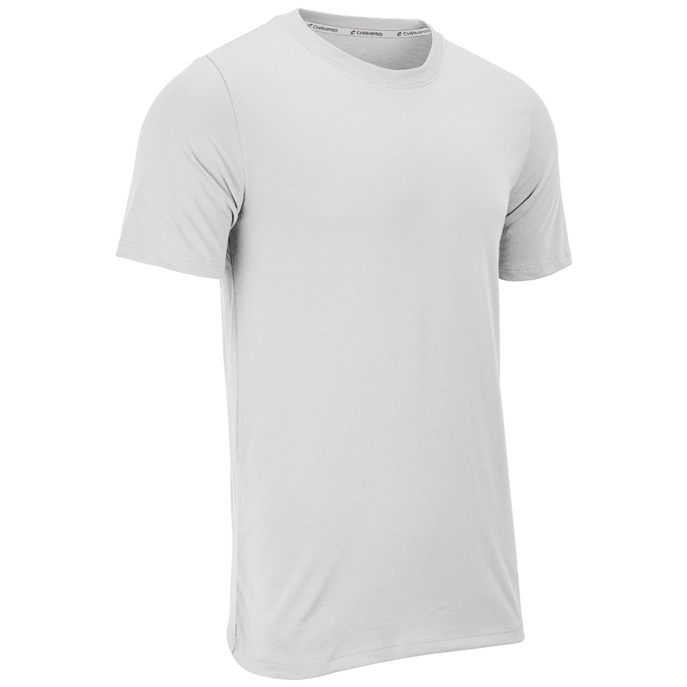 Tackle Crew Neck Tee - White - Adult - 4XL
