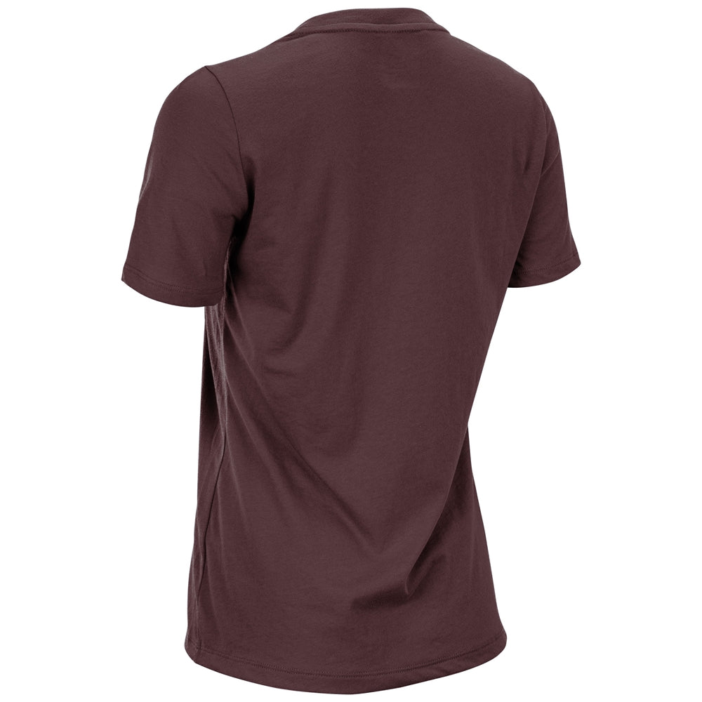 Tackle Crew Neck Tee - Maroon - Womens - Large