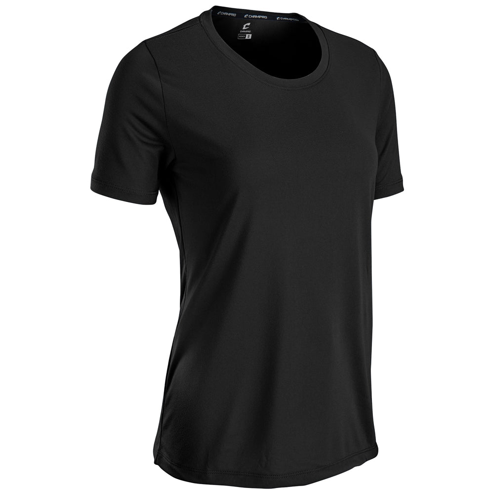 Rookie Crew Neck Tee - Black - Womens - XXLarge