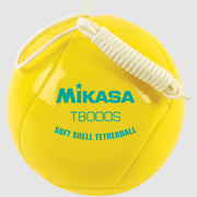 P. E. Balls - Soft Shell Cushioned Covered Tetherball, Stitched, With Rope, Yellow