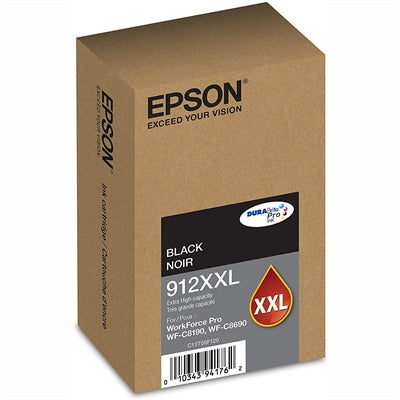 Epson DURABrite Pro 912XXL Original Extra High Yield Inkjet Ink Cartridge - Black Pack