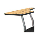 NPS® Right Tablet Arm for 8100 Series, Surface Color: Light Oak, Frame Color: Chrome