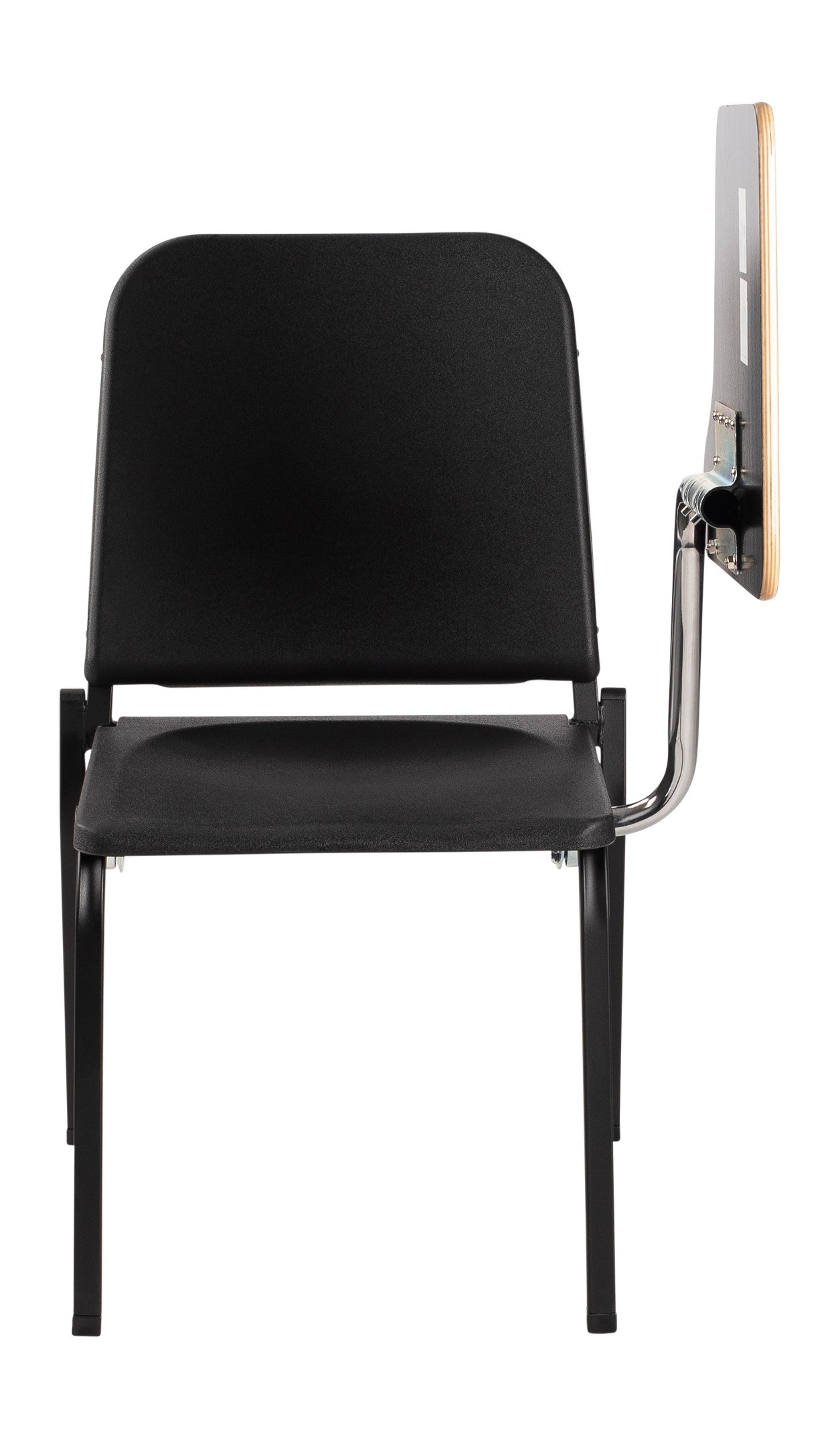 NPS® Tablet Left Arm for 8200 Series Stack Chair, Surface Color: Grey, Frame Color: Chrome