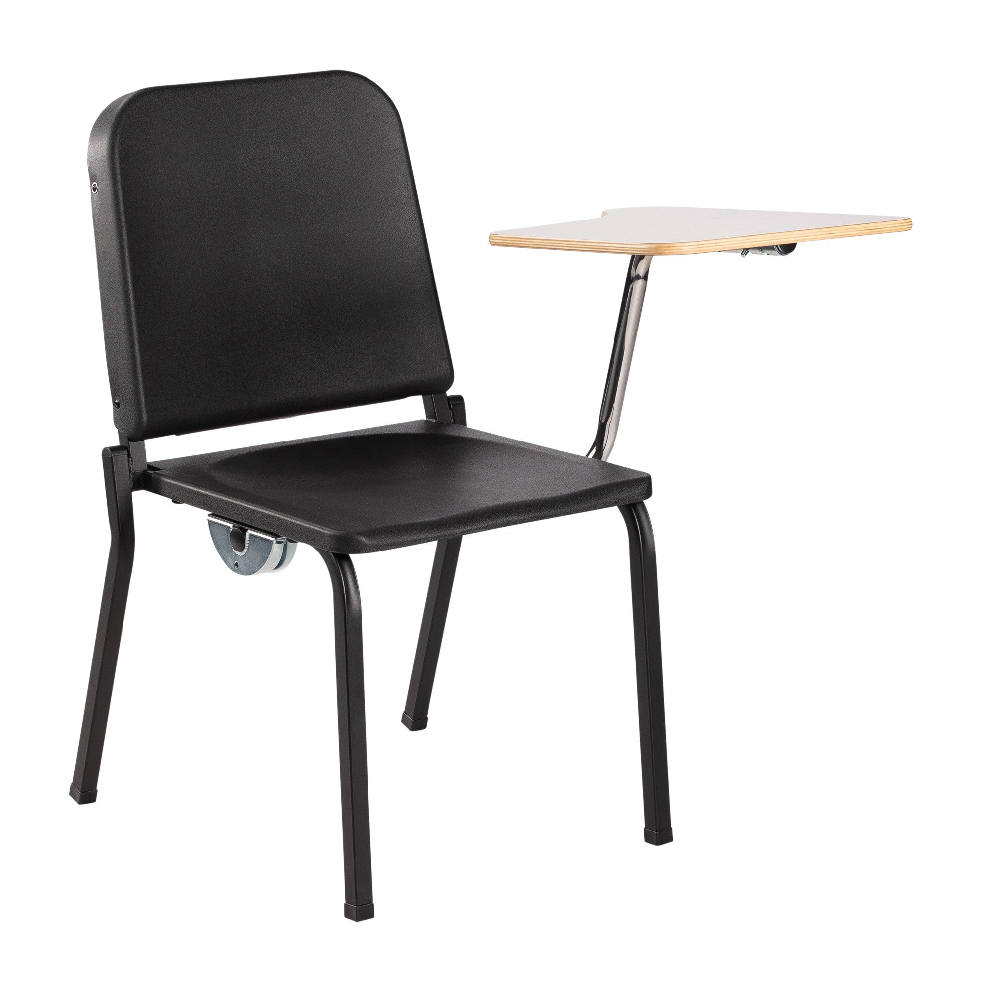 NPS® Tablet Left Arm for 8200 Series Stack Chair, Surface Color: Grey, Frame Color: Chrome