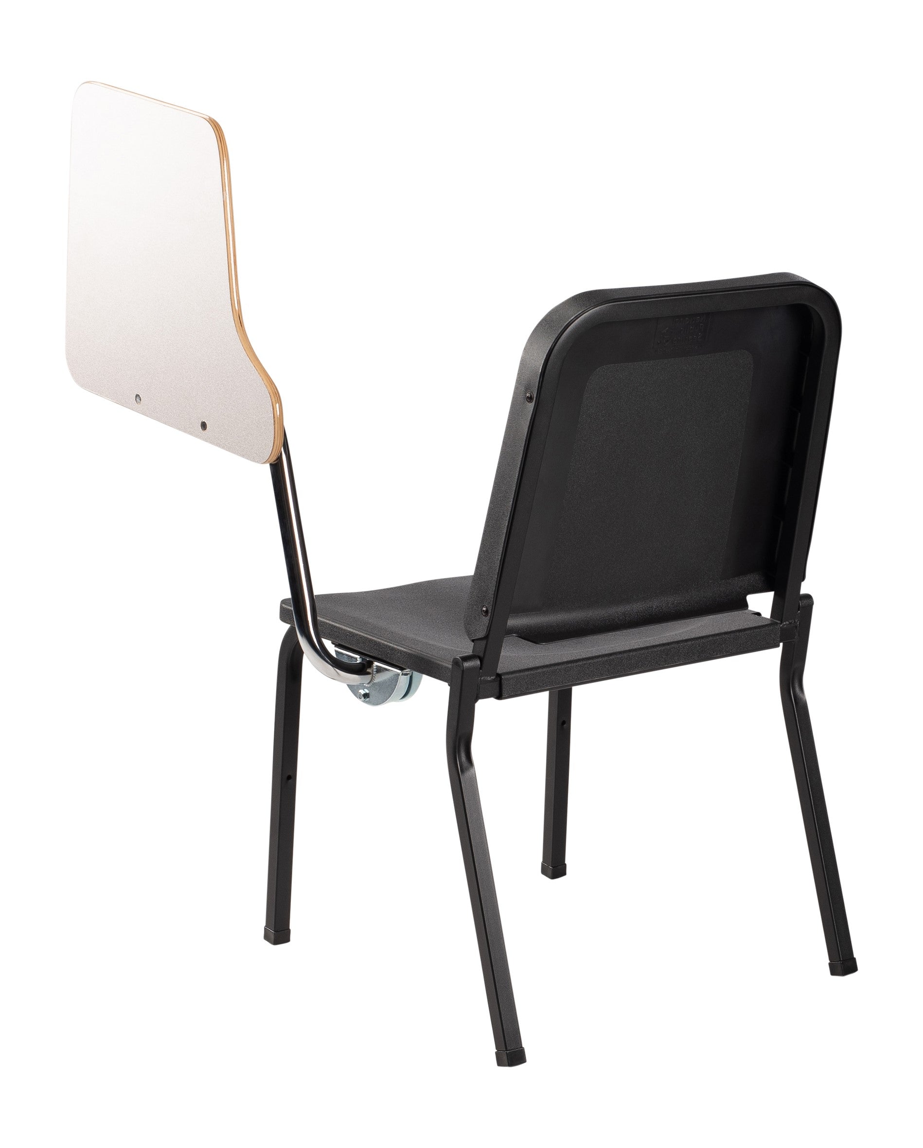 NPS® Tablet Left Arm for 8200 Series Stack Chair, Surface Color: Grey, Frame Color: Chrome