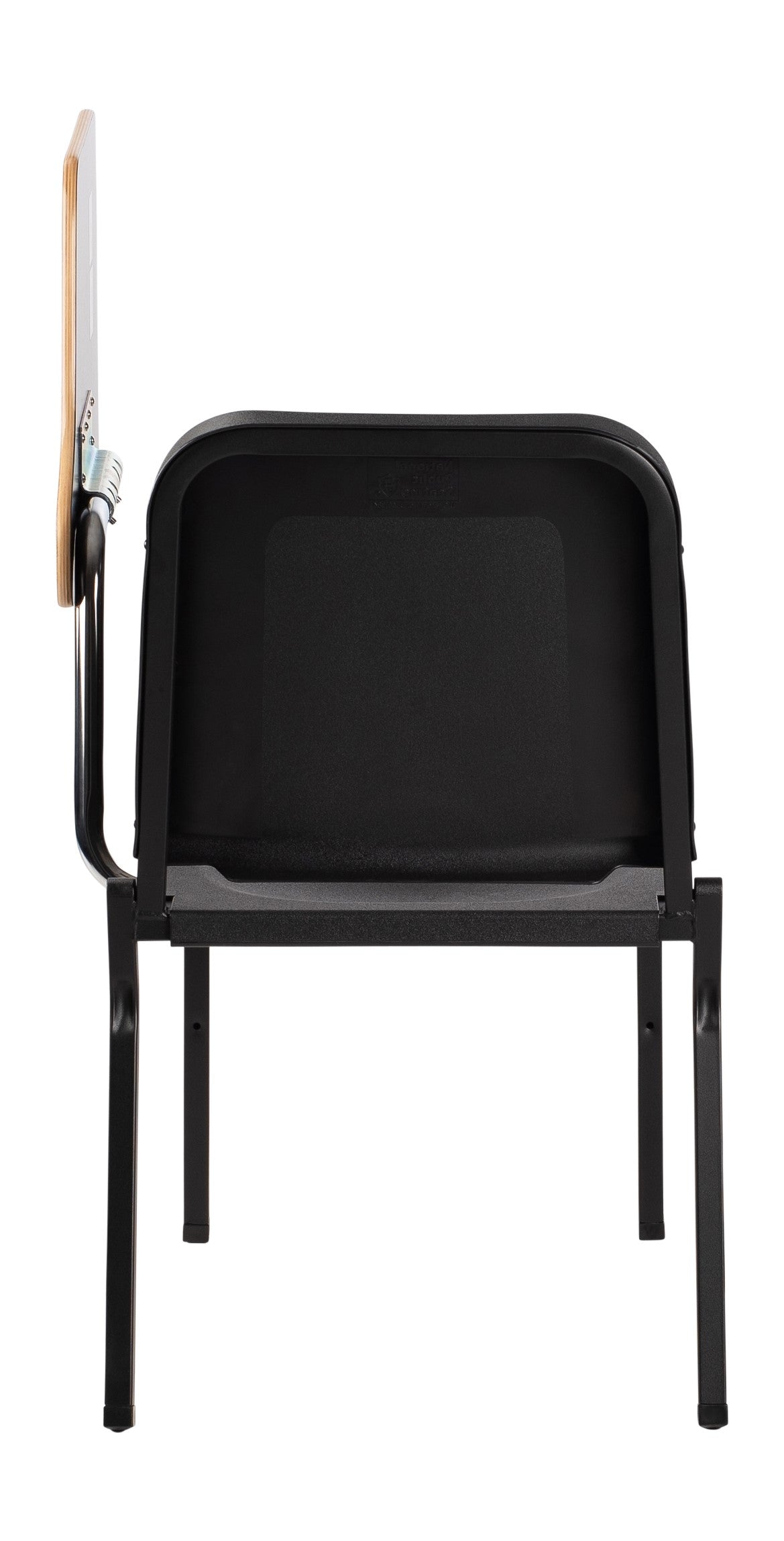 NPS® Tablet Left Arm for 8200 Series Stack Chair, Surface Color: Grey, Frame Color: Chrome
