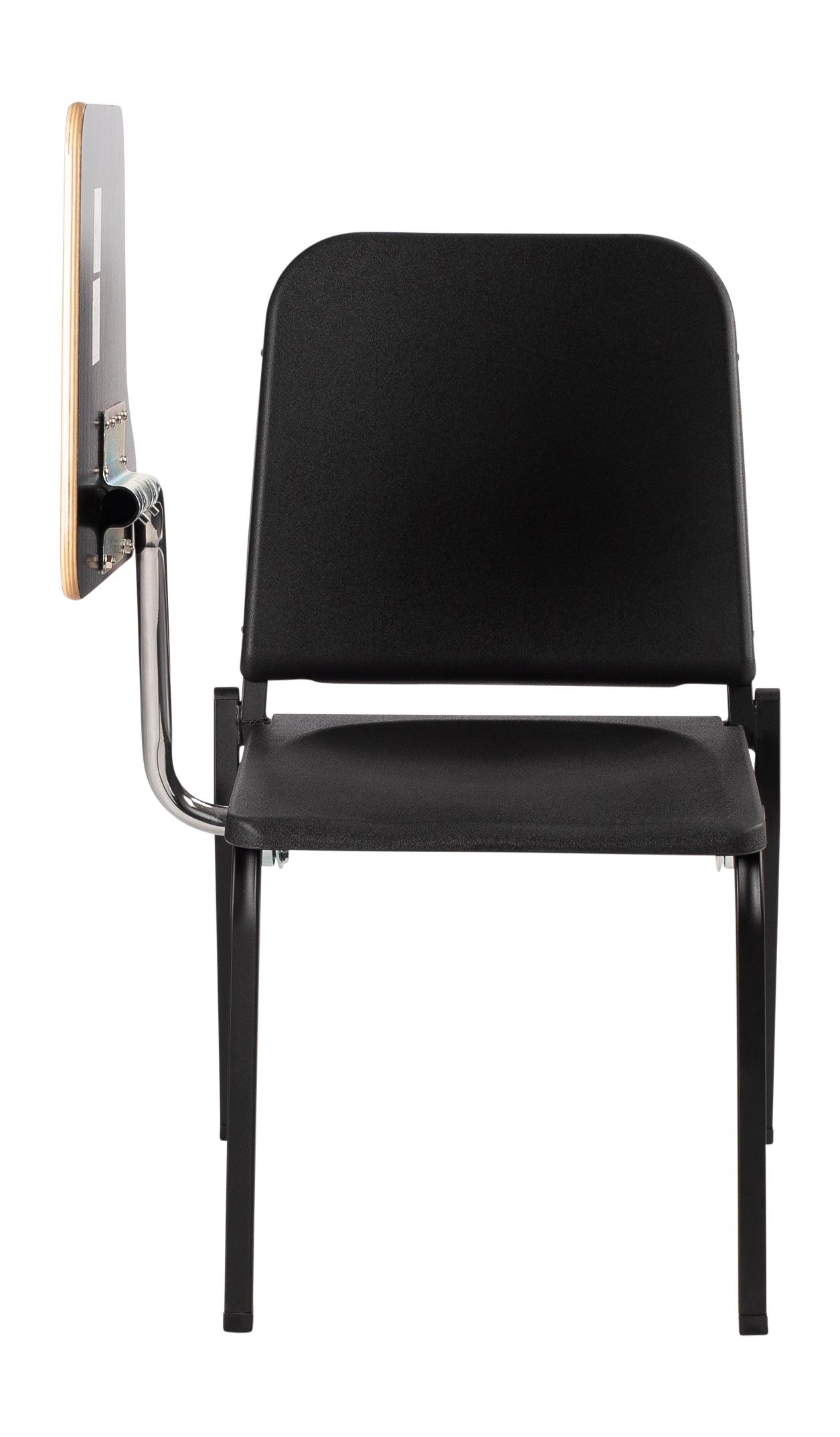 NPS® Tablet Right Arm for 8200 Series Stack Chair, Surface Color: Grey, Frame Color: Chrome