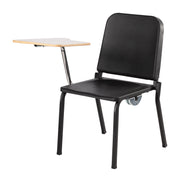 NPS® Tablet Right Arm for 8200 Series Stack Chair, Surface Color: Grey, Frame Color: Chrome