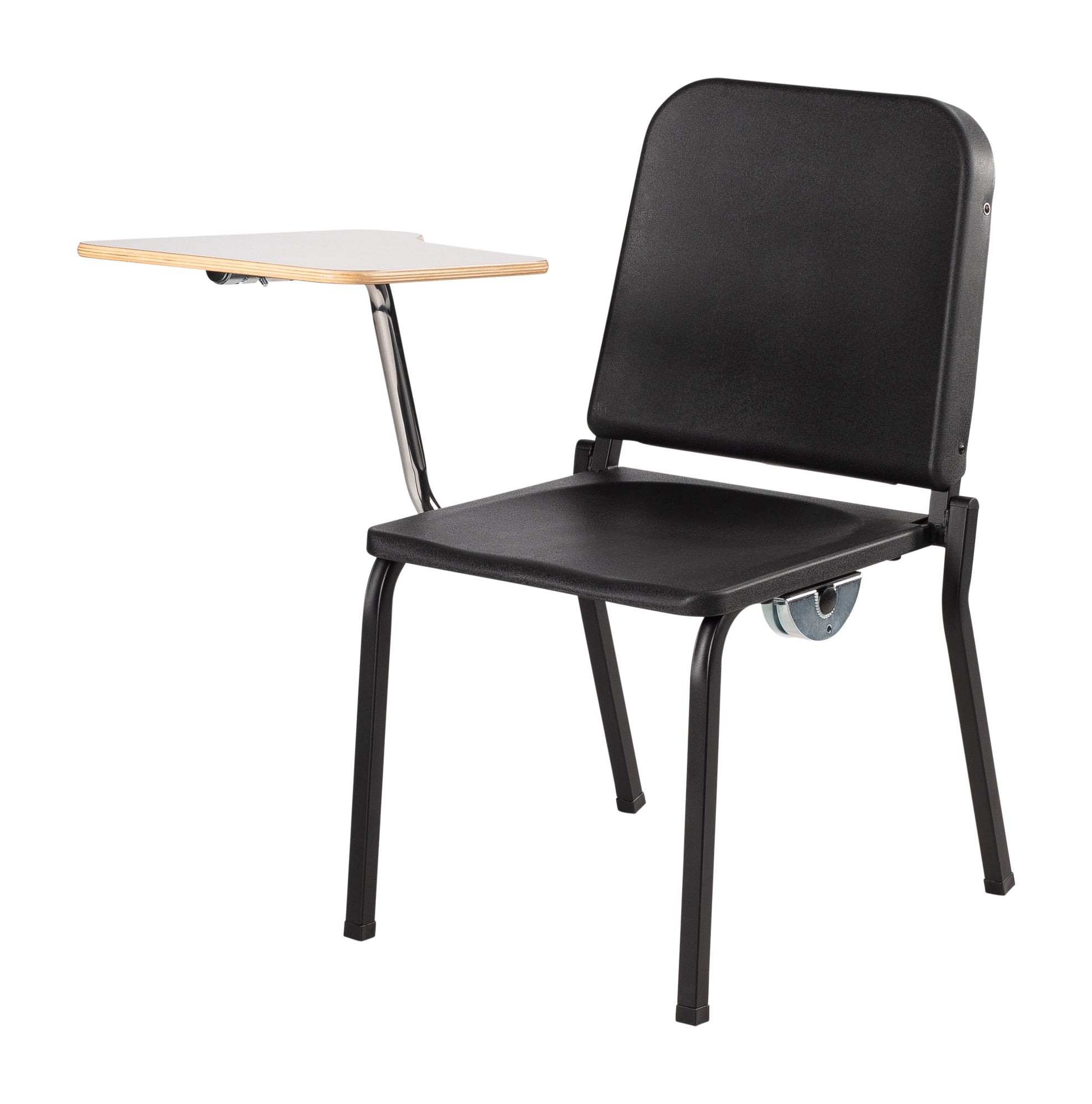 NPS® Tablet Right Arm for 8200 Series Stack Chair, Surface Color: Grey, Frame Color: Chrome