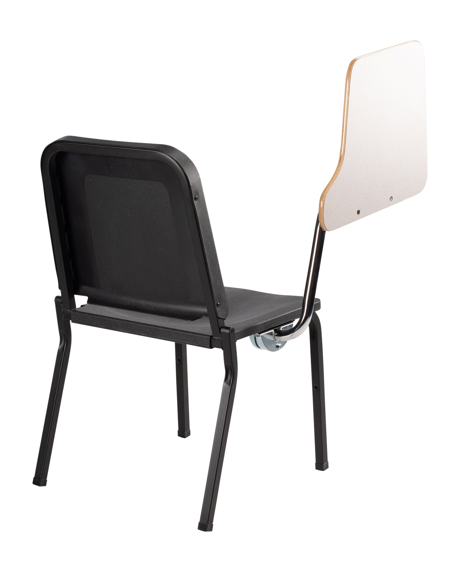 NPS® Tablet Right Arm for 8200 Series Stack Chair, Surface Color: Grey, Frame Color: Chrome