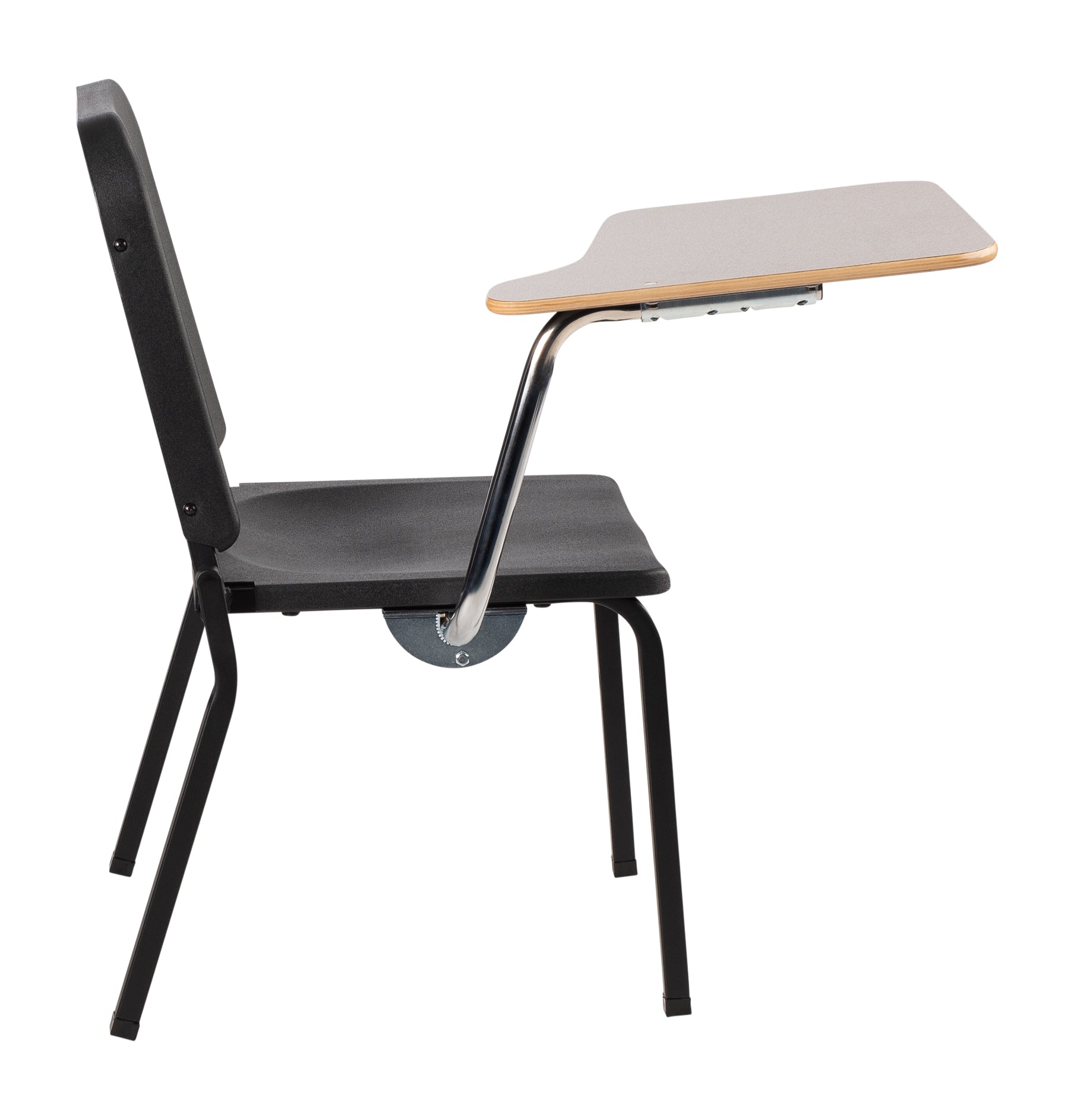 NPS® Tablet Right Arm for 8200 Series Stack Chair, Surface Color: Grey, Frame Color: Chrome