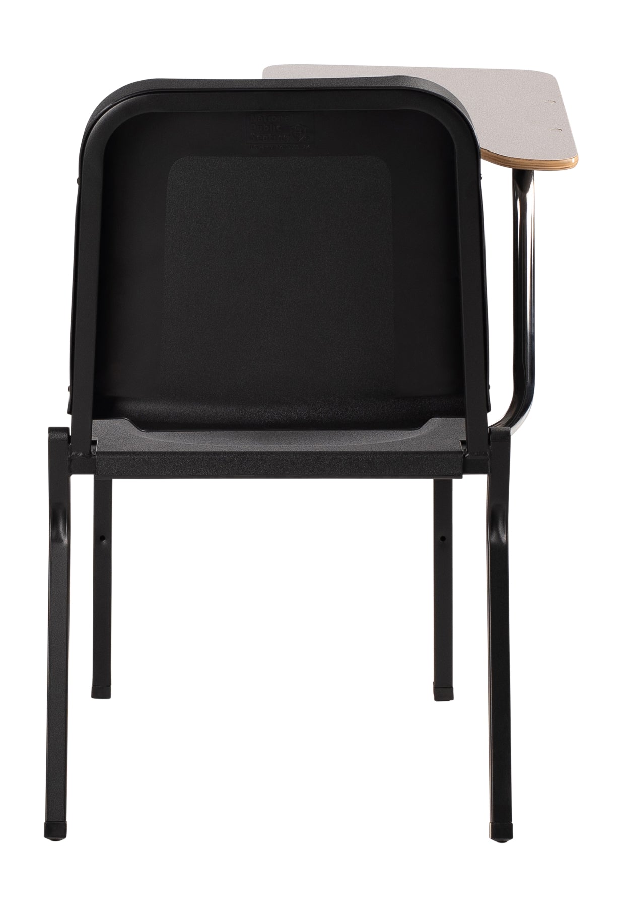 NPS® Tablet Right Arm for 8200 Series Stack Chair, Surface Color: Grey, Frame Color: Chrome