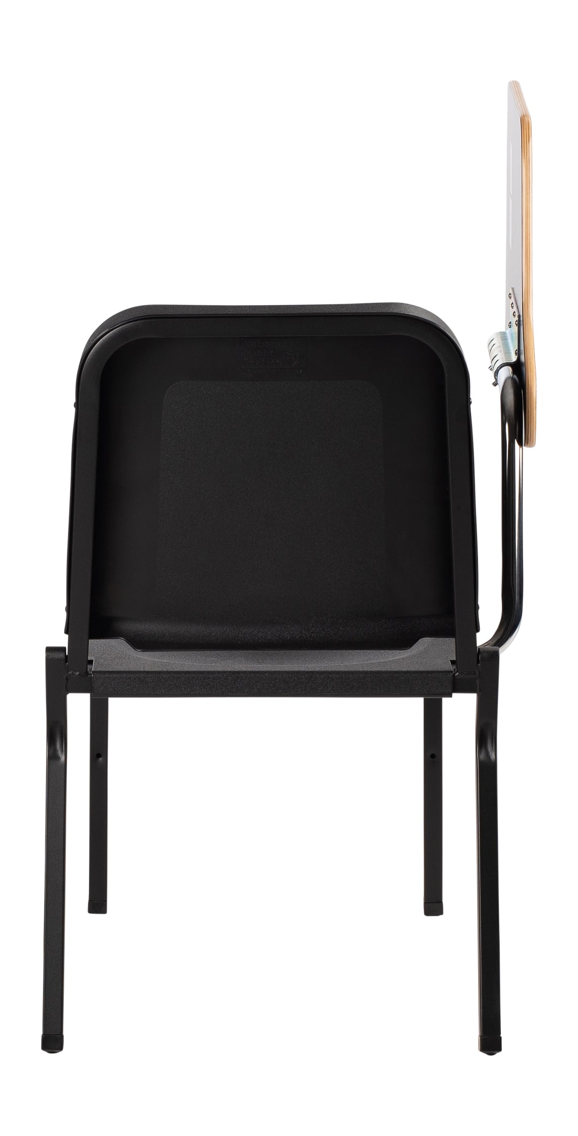 NPS® Tablet Right Arm for 8200 Series Stack Chair, Surface Color: Grey, Frame Color: Chrome