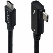 StarTech 2.6ft (80cm) Right Angle Thunderbolt 5 Cable, 80Gbps/120Gbps, 240W PD, 8K 60Hz, Certified Thunderbolt Cable