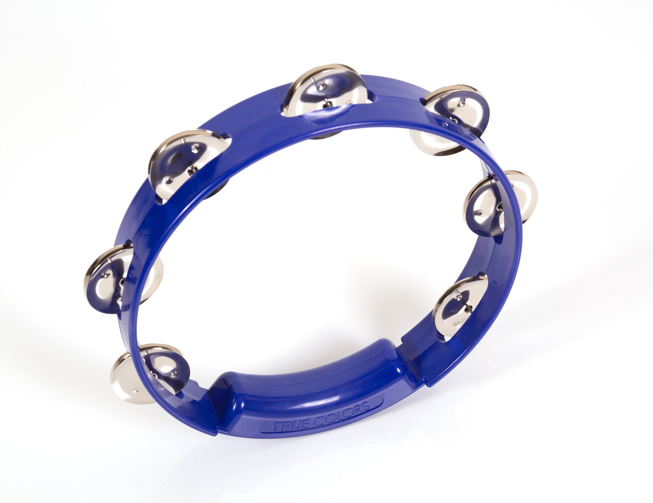 Rhythm Tech TC4048 True Colors Tambourine. Blue 8"
