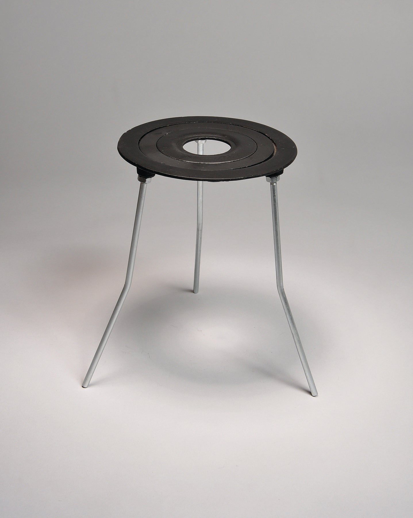 United Scientific® Tripod Stand W/ Concentric Rings, Cast Iron, 3.5", 4.75", 6.5" Ring O.D., 9" Height