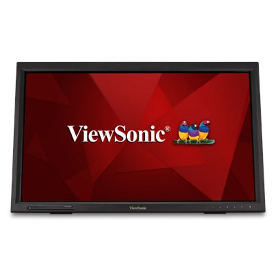 ViewSonic TD2423D 24 Inch 1080p Touch Screen Monitor, 10-Point Multi IR Touch for Retail POS and Kiosk, 7H Scratch-Resistant Glass, Eye Care, 100x100mm VESA Compatible, HDMI, VGA, DisplayPort, USB Hub
