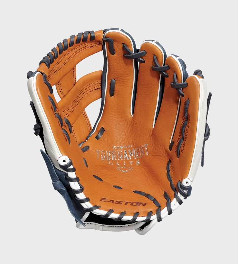 Easton Tournament Elite Series Youth 11.5-Inch Baseball Glove - Right Hand Thrower - Carmel/Navy