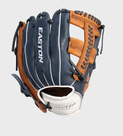 Easton Tournament Elite Series Youth 11.5-Inch Baseball Glove - Right Hand Thrower - Carmel/Navy
