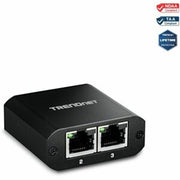 Trendnet - TEG-102S,2-Port Gigabit Splitter with USB Type C Power - Black