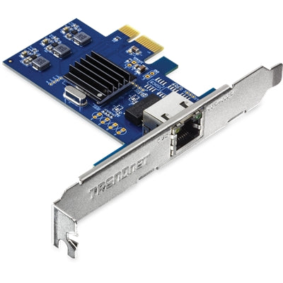 TRENDnet 2.5Gase-T PCIe Network Adapter; Standard and Low-Profile Brackets Included; Windows; Server; Linux and Vmware Esxi 6.X; 5.X; TE