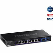 Trendnet - TEG-3102WS, 10-Port Multi-Gig Web Smart Switch - Black