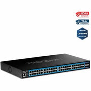 TRENDnet TEG-3524S , 52-Port Gigabit Web Smart Switch with 10G SFP+ Ports