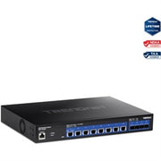 Trendnet - TEG-7124WS,12-Port 10G Web Smart Switch - Black