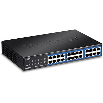TRENDnet TEG-S24Dg 24-port Gigabit GREENnet Switch(Metal Desktop) W/ Internal Power