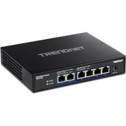 TRENDnet TEG-S762 6-Port Multi-Gig Network Switch with 2.5 G and 10 G for RJ45 Ports  Black