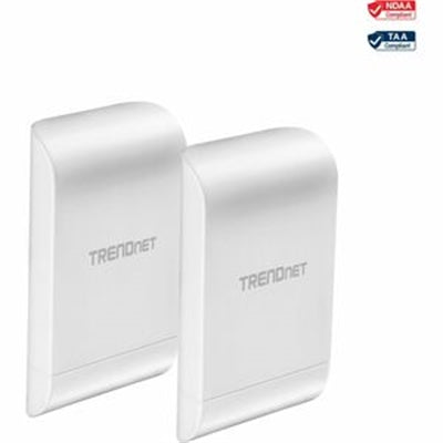TRENDnet TEW-740APBO2K 10dBi Wireless N300 Outdoor PoE Pre-Configured Point-to-Point Bridge Kit