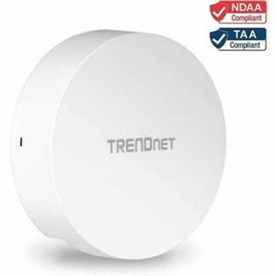 TRENDnet AC1300 Dual Band PoE Indoor Wireless Access Point, 867Mbps WiFi AC + 400Mbps Wifi N Bands, MU-MIMO, Repeater Mode, Traffic Management,