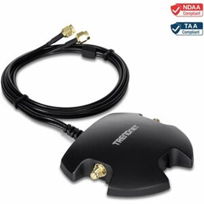 TRENDnet TEW-LB101  Magnetic Dual Antenna Mounting Base RP-SMA Female with RP-SMA Male Extension Cable