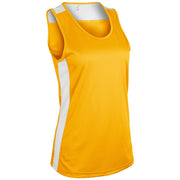 Miler Track Jersey - Gold White - Womens - Small