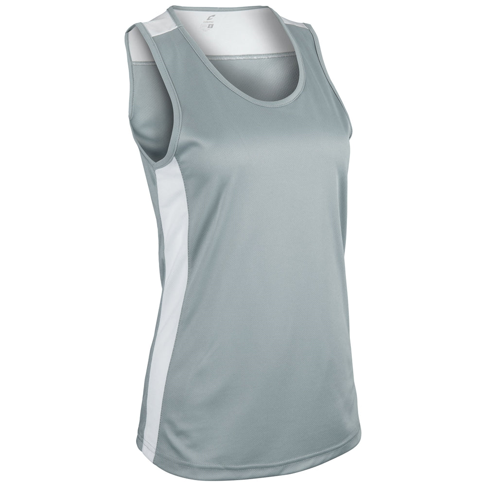 Miler Track Jersey - Silver White - Womens - Medium